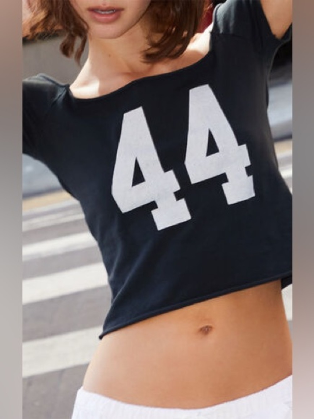 John Galt Robyn 44 Short Sleeve Off-The-Shoulder Top